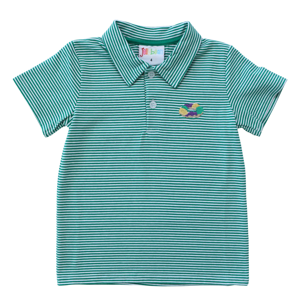 King Cake Embroidery Boys Polo