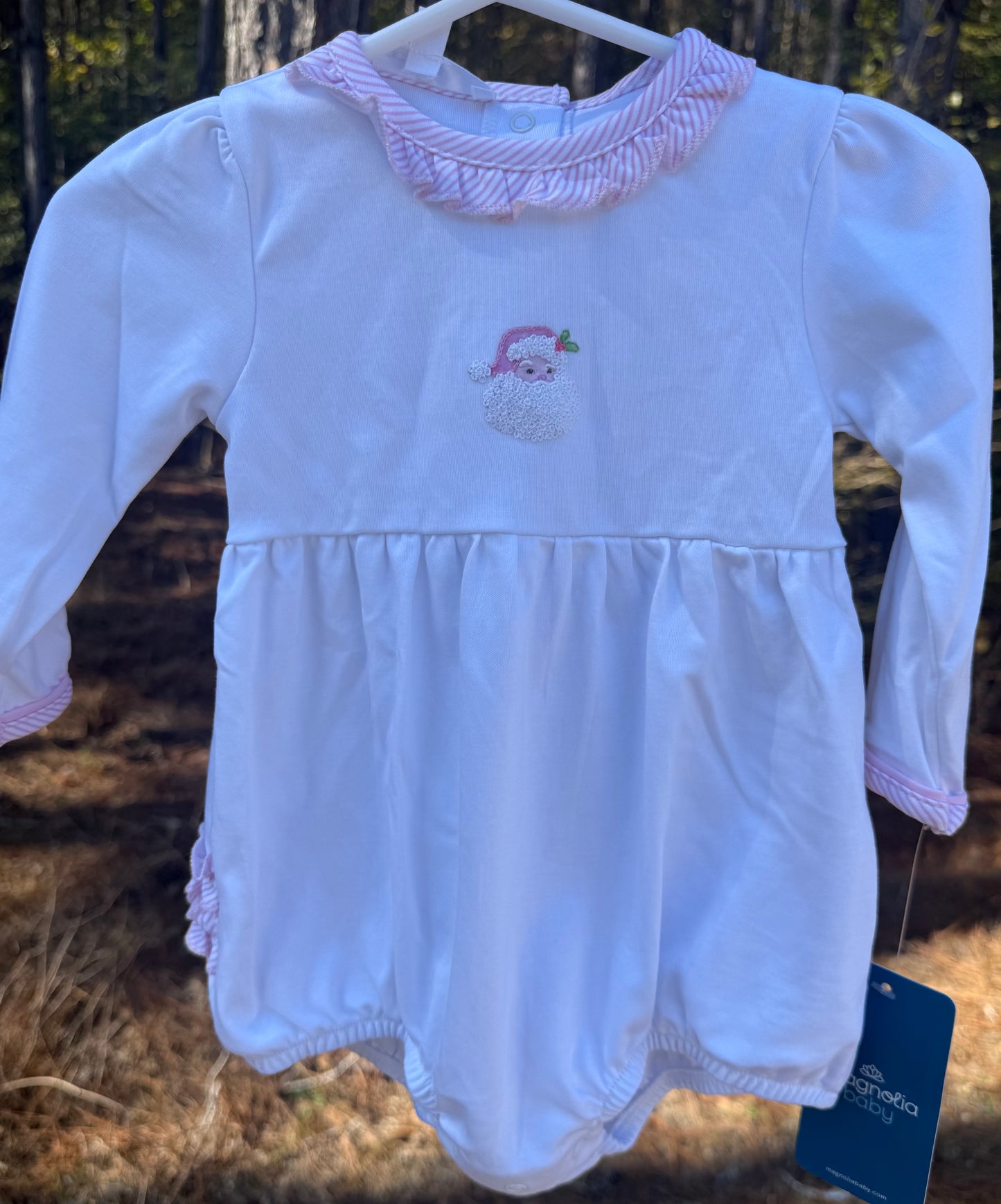 Santa Baby Girls Ruffle Bubble