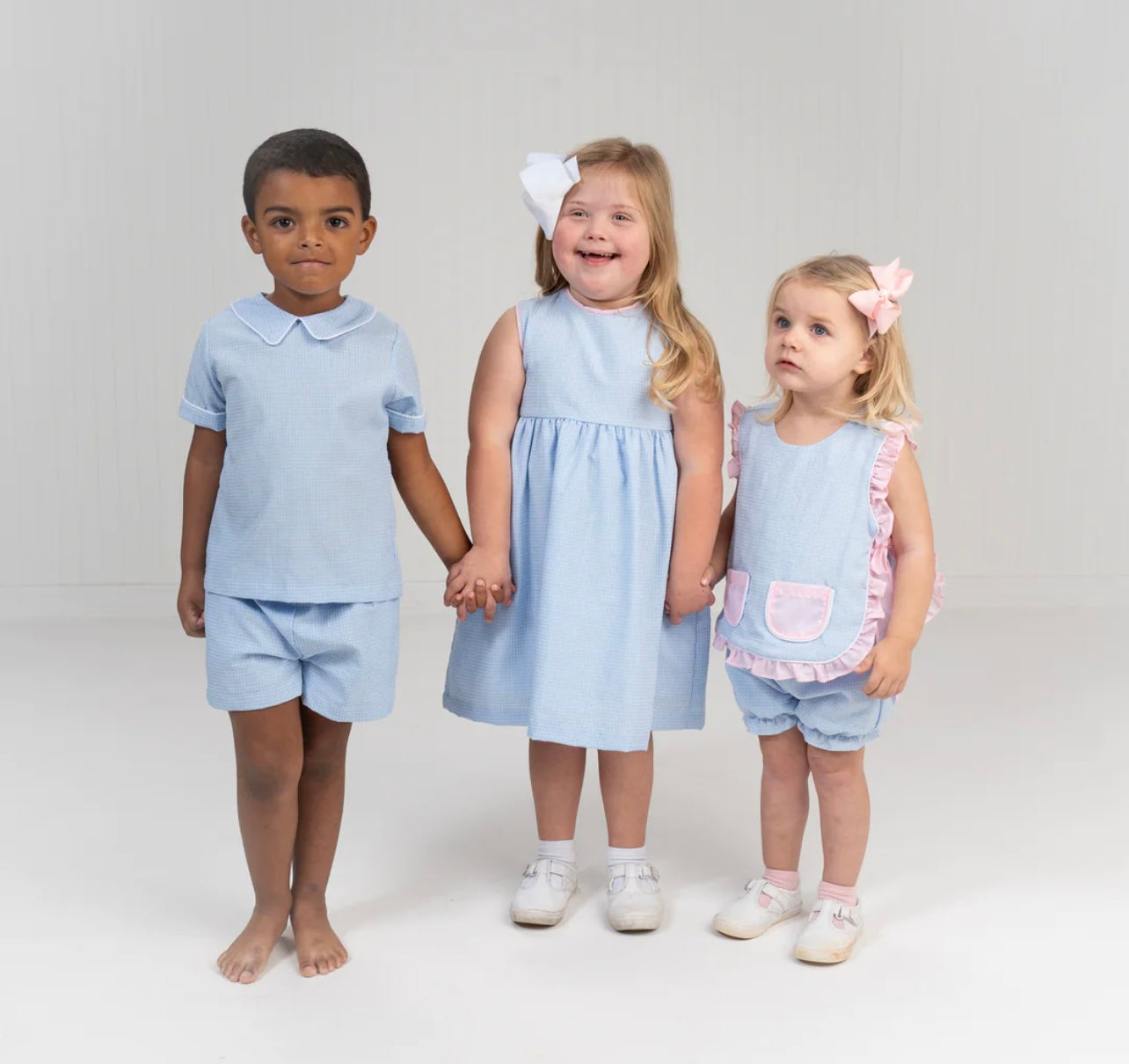 The Oaks Blue/Pink Girls Lily Bloomer Set