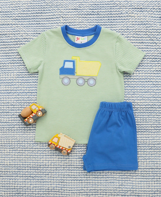 Dump Truck Boys Short Set
