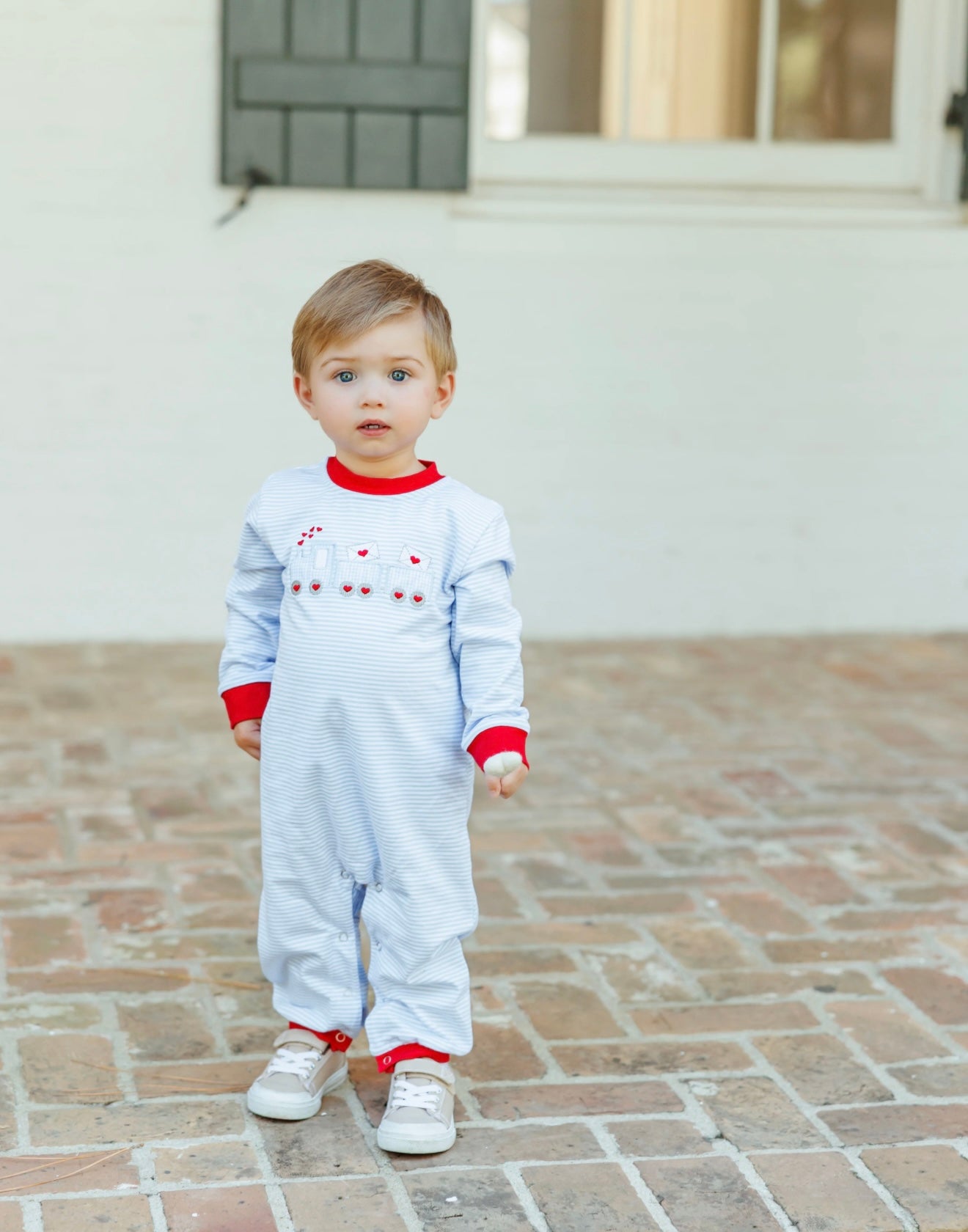 Love Train Boys Romper