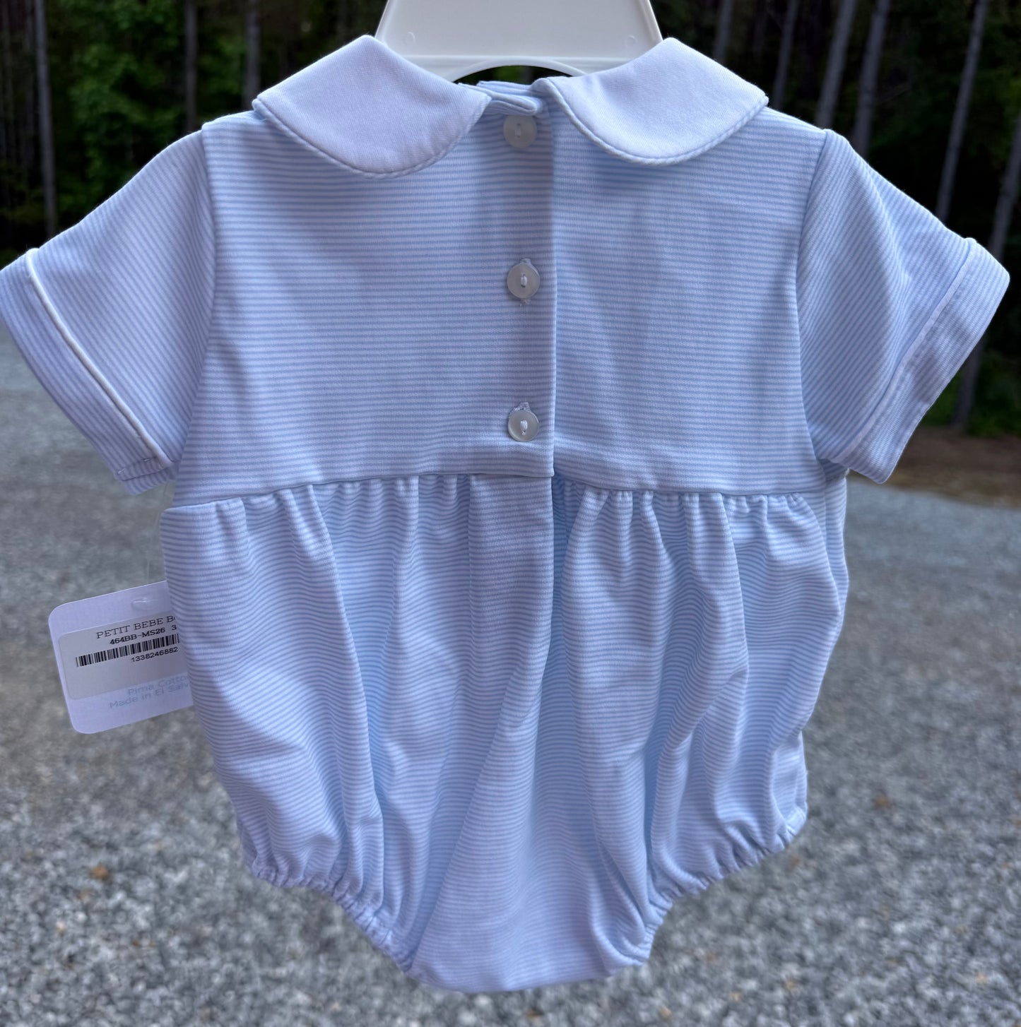 Light Blue Knit Boys Fish Bubble