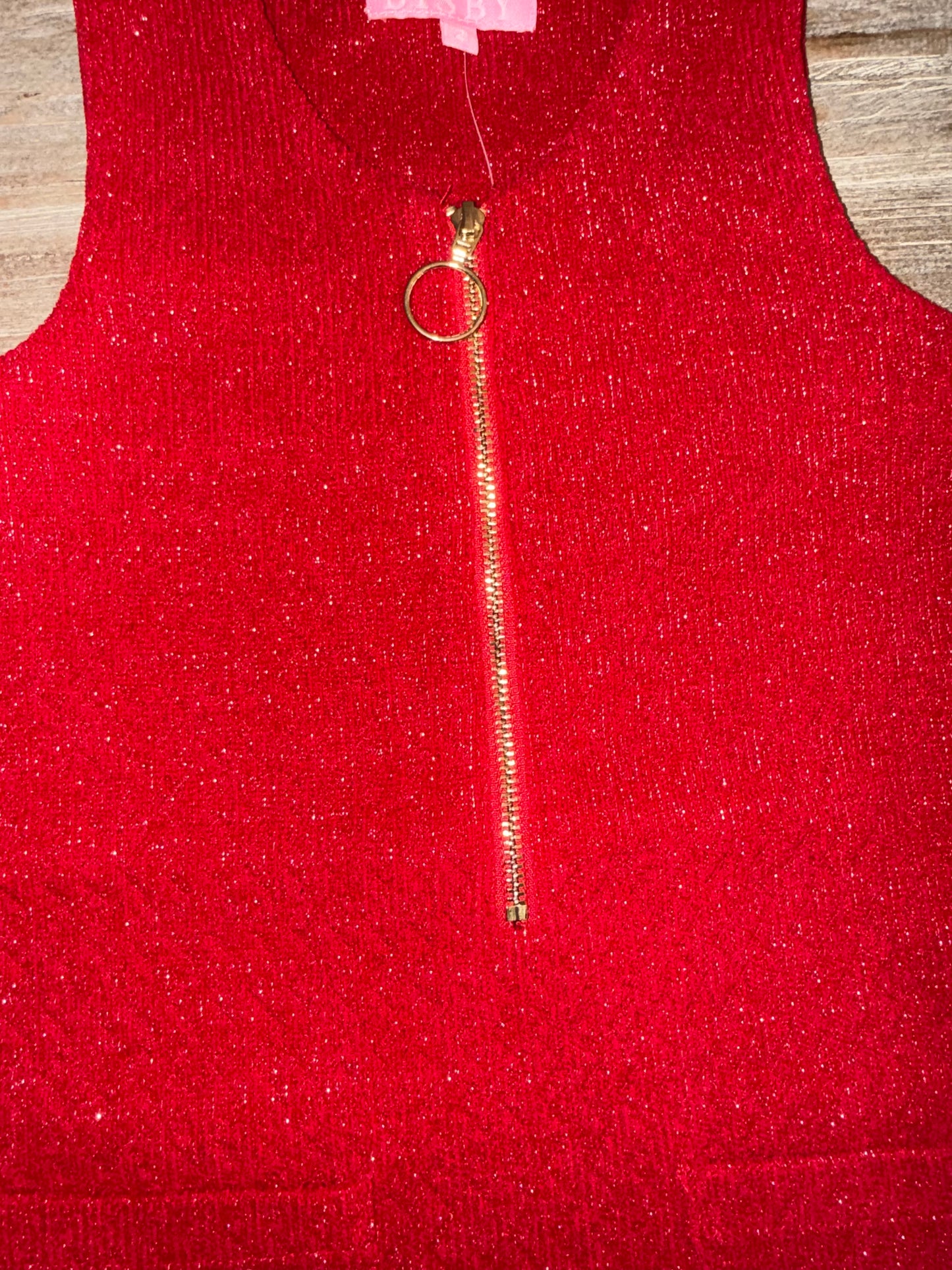 Crimson Retro Girls Jumper
