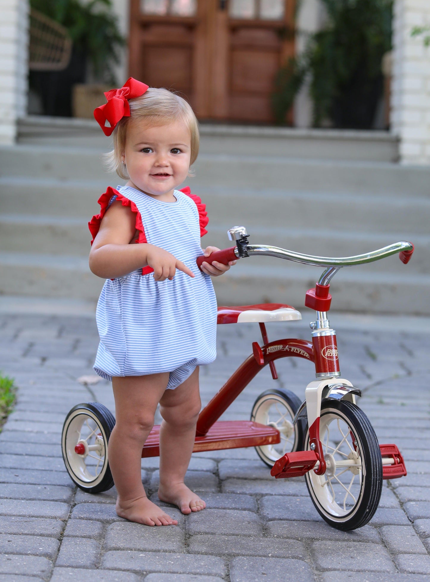 Josie Red, White & Blue Girls Bubble