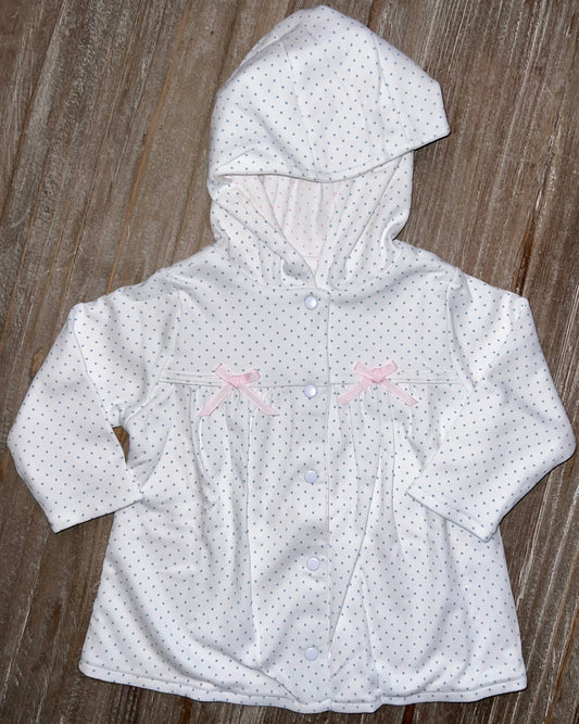 Squiggles Blue/Pink Dot Reversible Girls Jacket