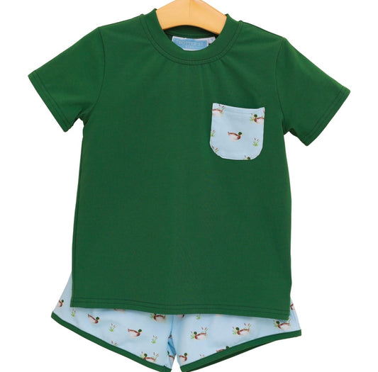 Ducks in a Row Boys Short Set