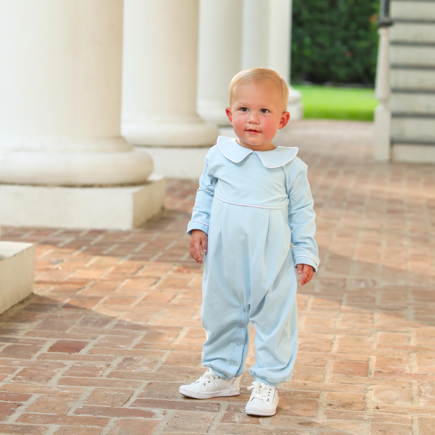 Light Blue Joseph Boys Romper