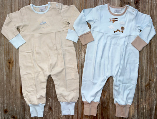 Squiggles Mini Airplane Boys Romper