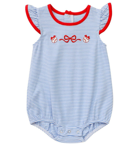 Baseball Girls Flutter Bubble