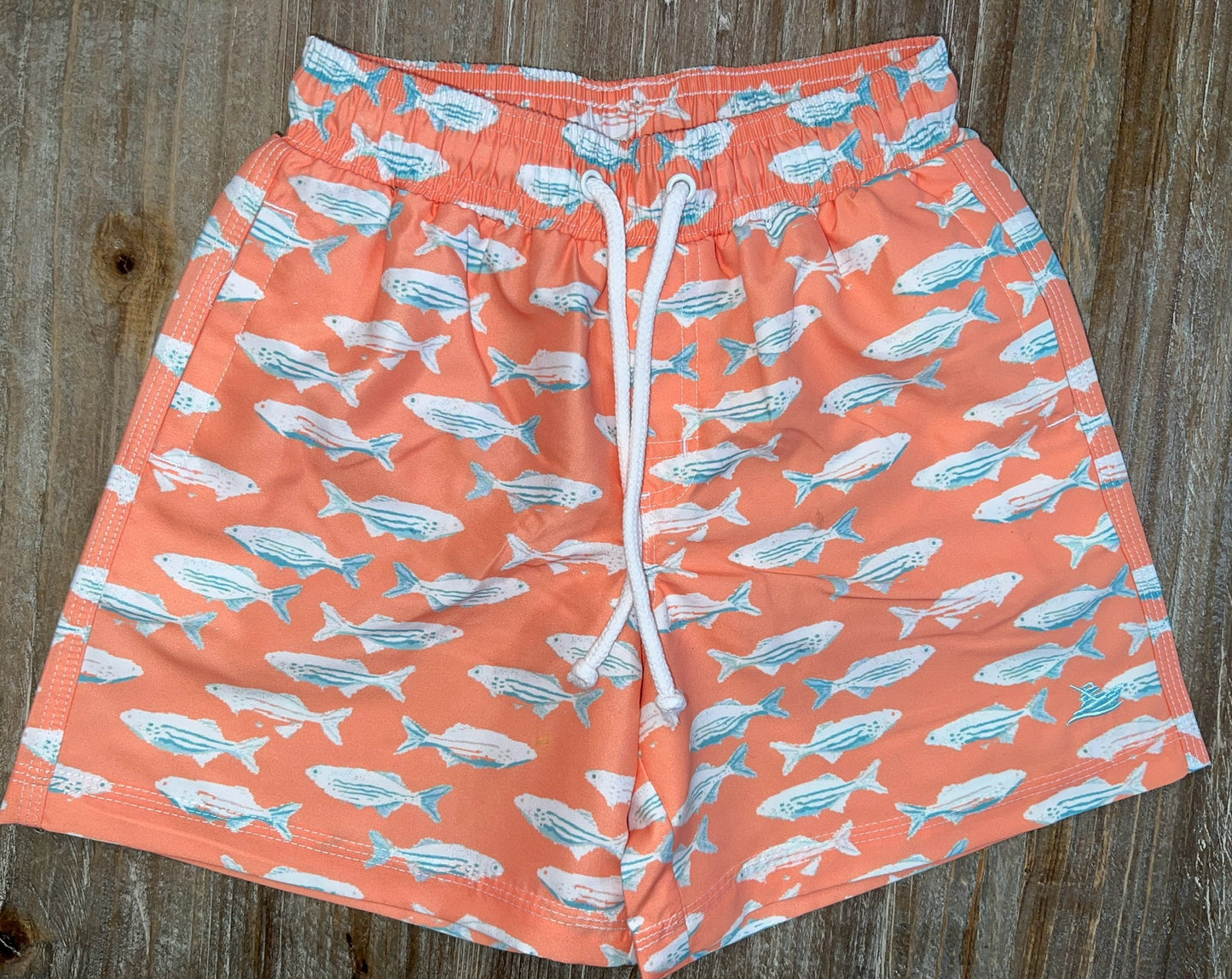 Salmon Fish Boys Swim Shorts