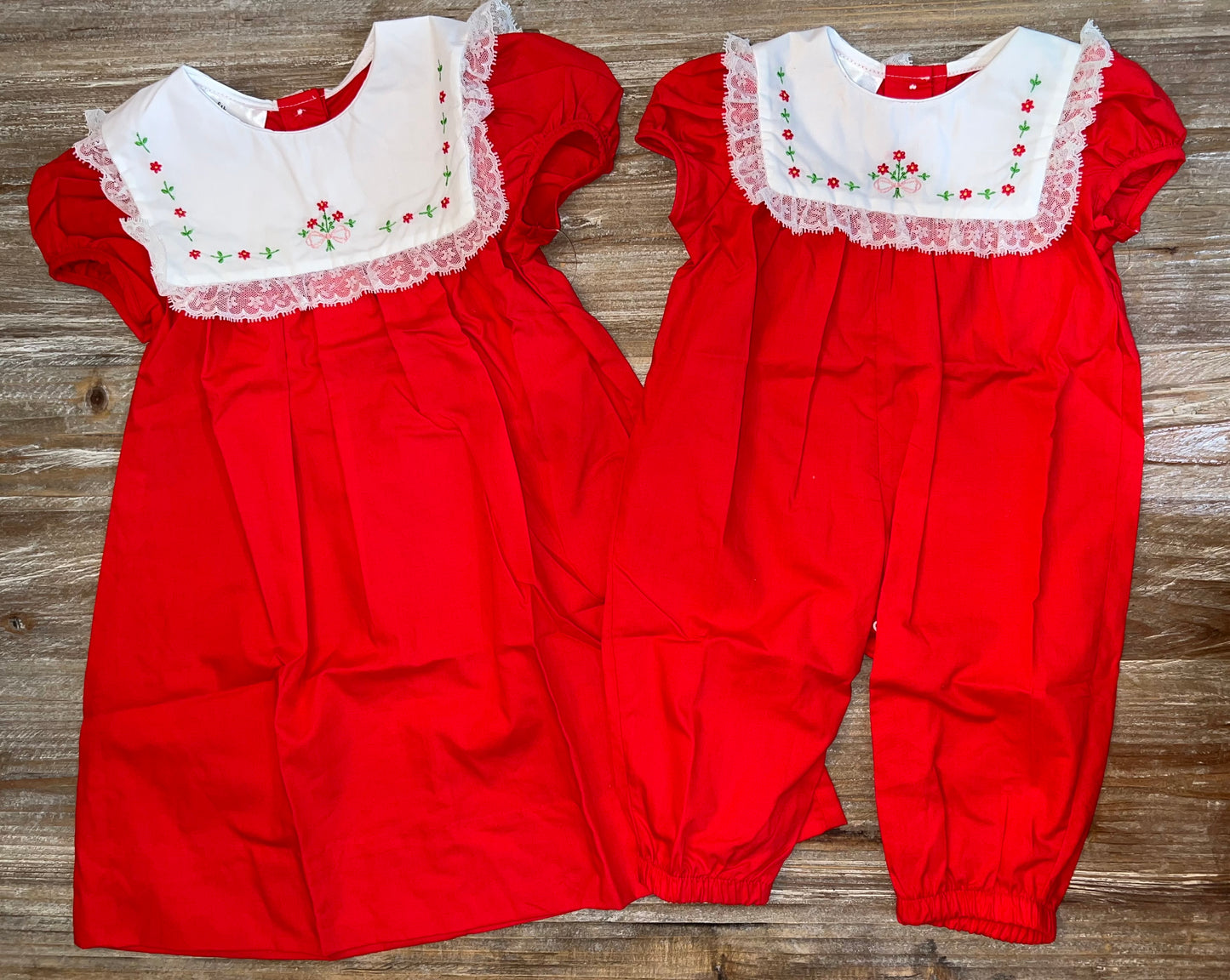 Blooms in Christmas Alice Red Girls Dress