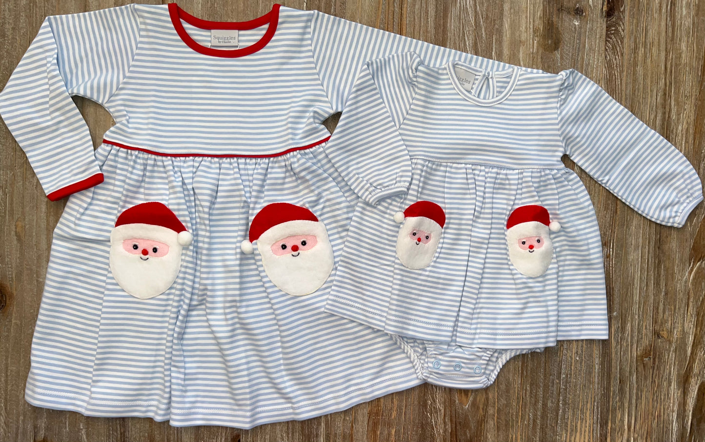 Squiggles Santa Pocket Girls Skirted Bubble