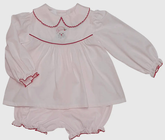 Marco & Lizzy Girls Santa Claus Popover Bloomer Set