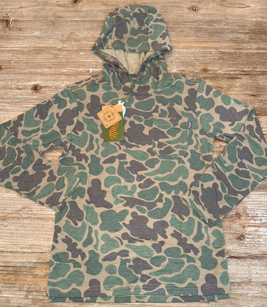Buxton Hagood Green Mallard Camo Boys Hoodie