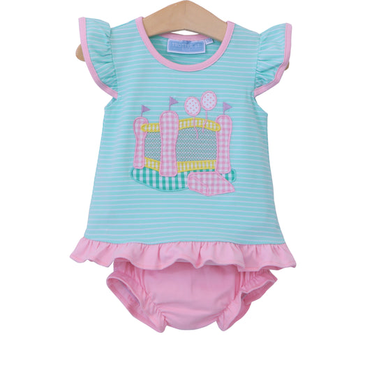 Bounce House Girls Ruffle Bloomer Set