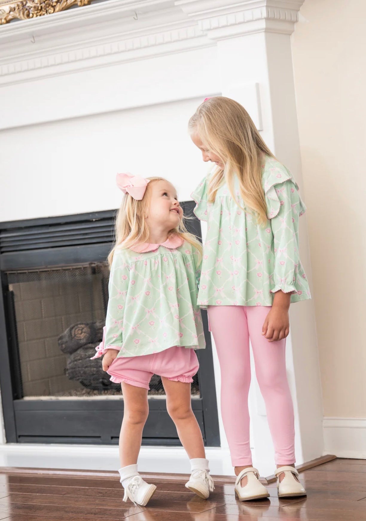 Abree Rose of Bows Girls Legging Set