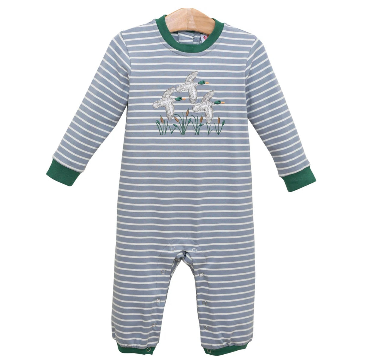 Mallard Embroidery Boys Romper