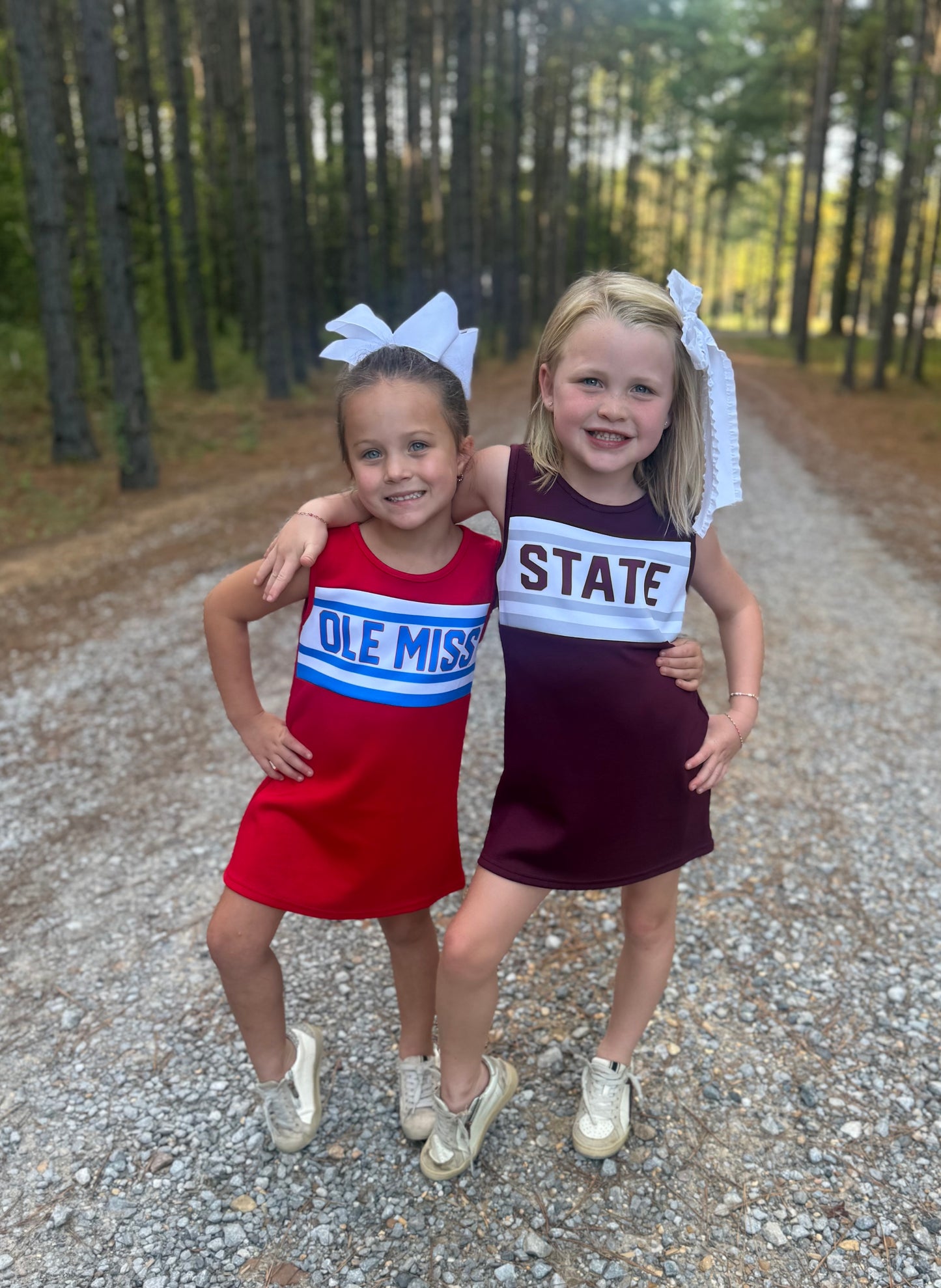 The Classic Girls Cheer Dress— Mississippi State Deep Maroon (size up— these run short)