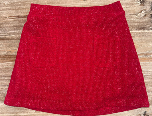Patch Pocket Crimson Girls Skort