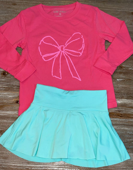 Pink Bow Girls Tee