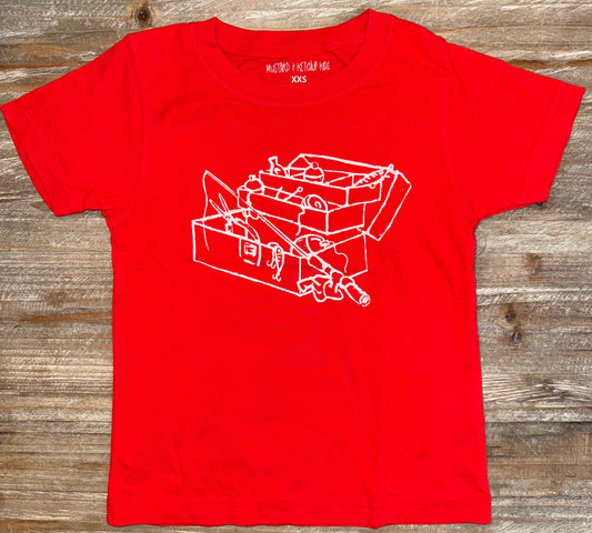 Red Tackle Box Boys Tee