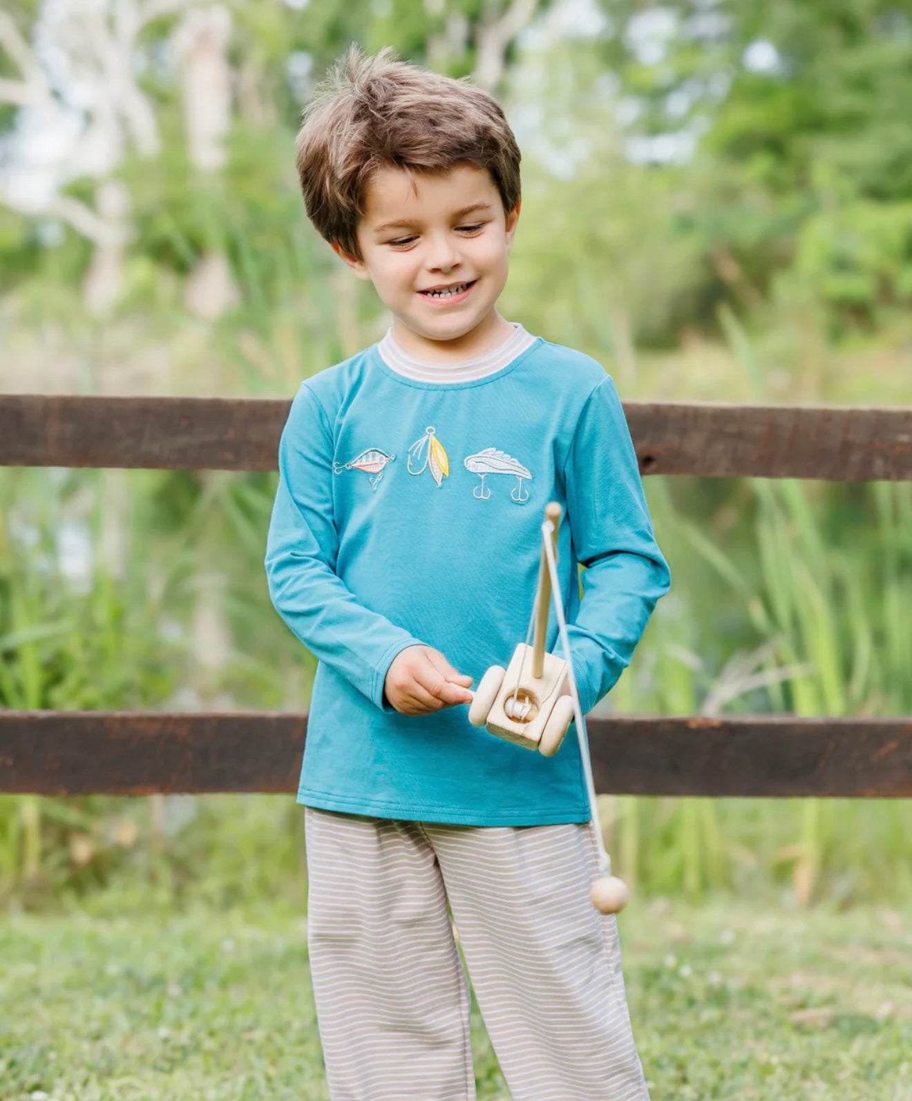 Fall Fishing Boys Pant Set