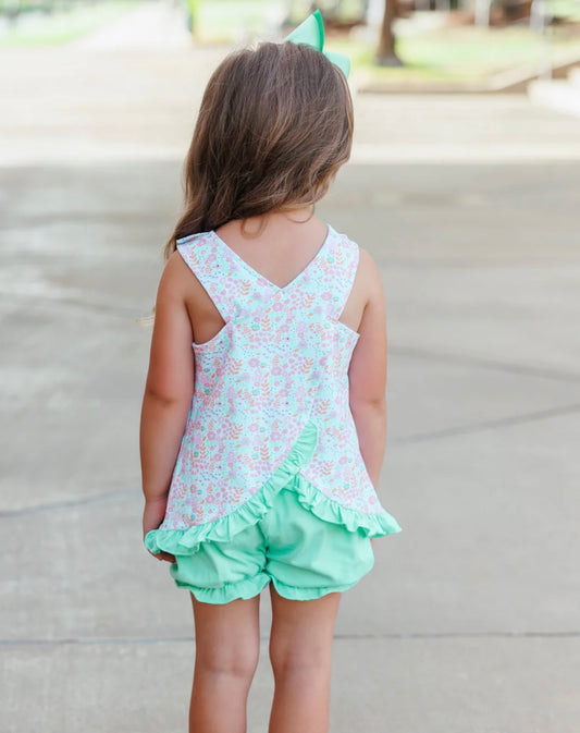 Pumpkin Patch Petals Girls Swing Back Bloomer Set