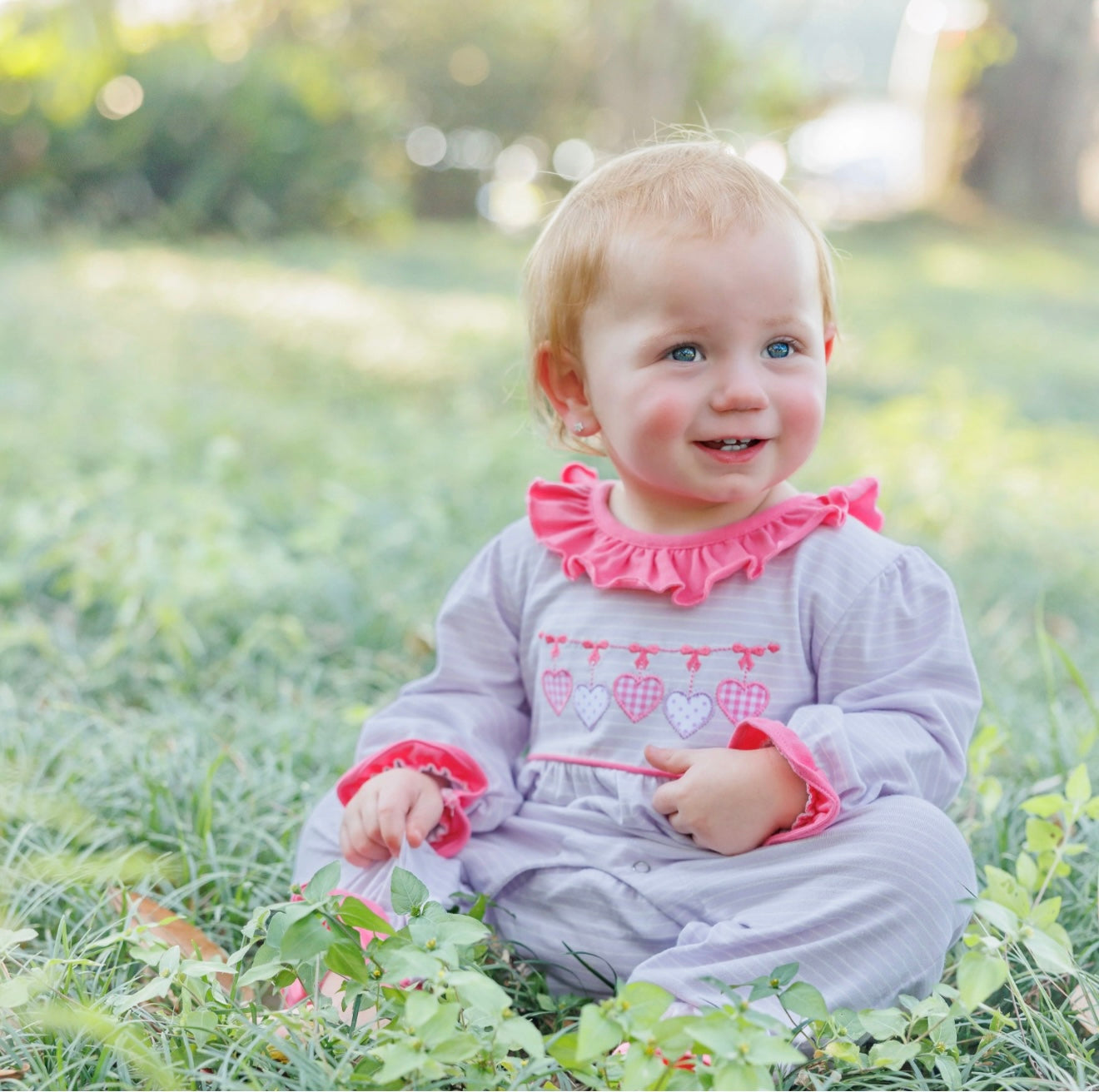 Banner of Love Girls Romper