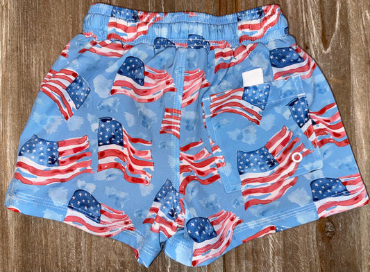 USA Boys Swim Trunks
