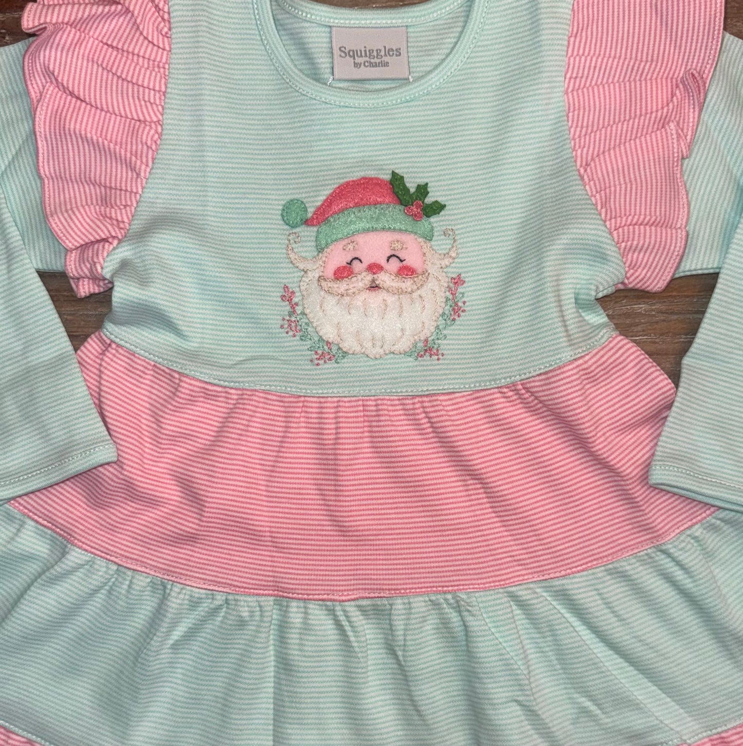 So Sweet Santa Girls Tiered Dress