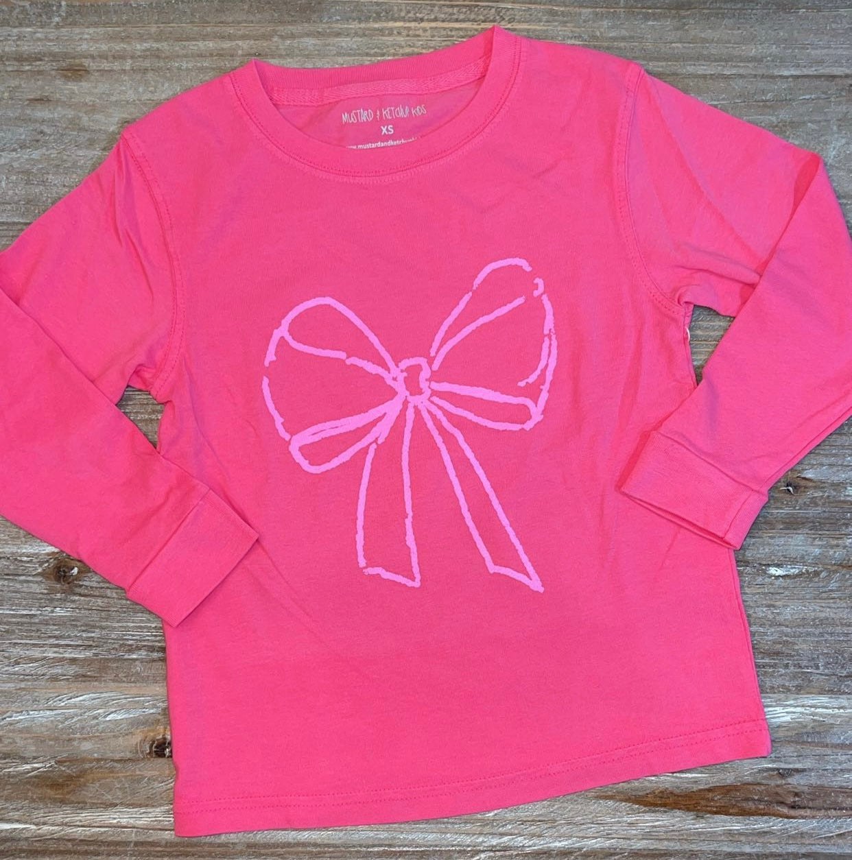 Pink Bow Girls Tee