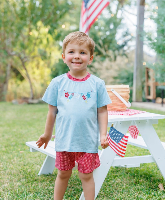 Star Spangled Banner Boys Short Set