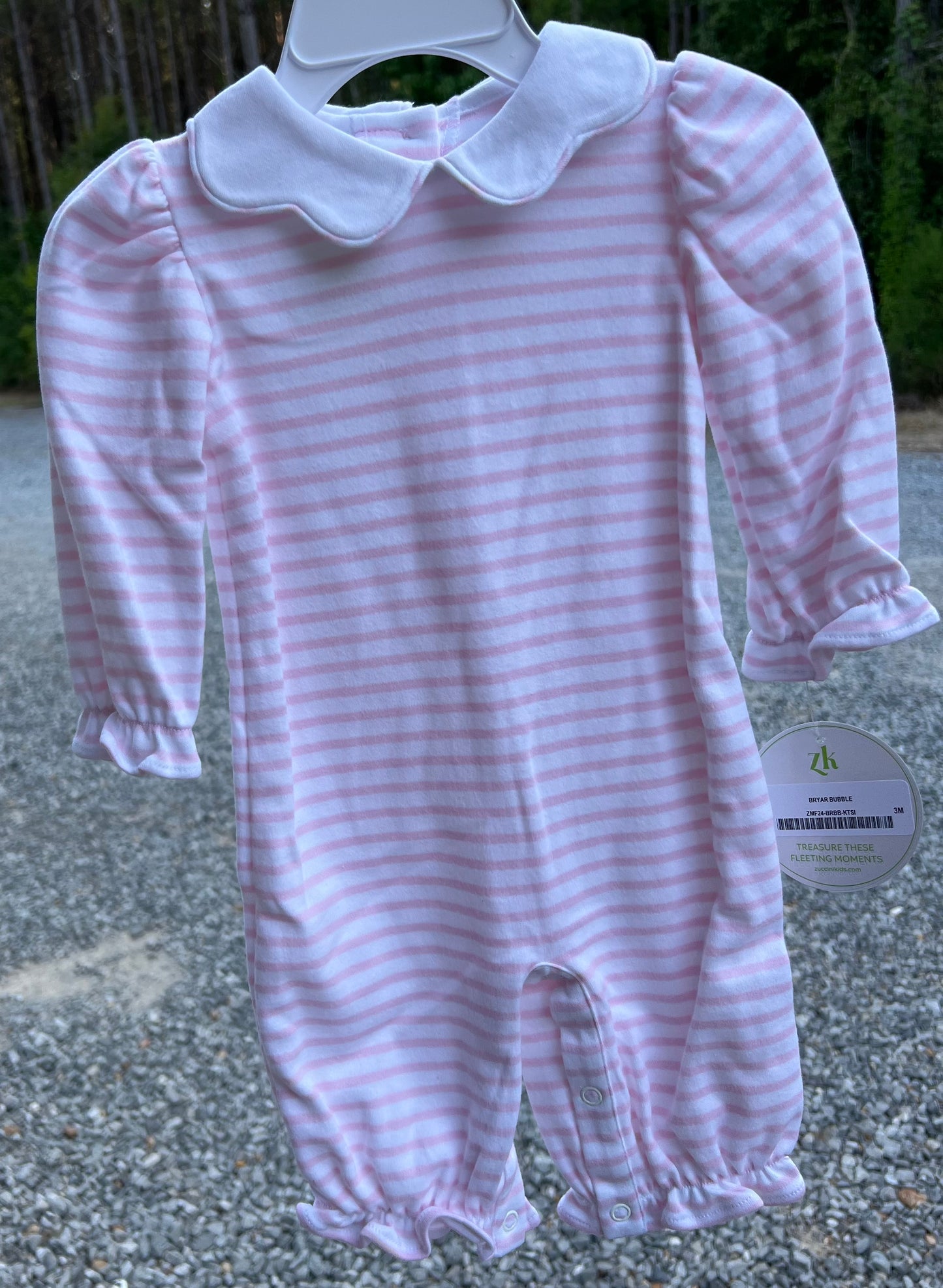 Bryar Girls Pink Knit Romper