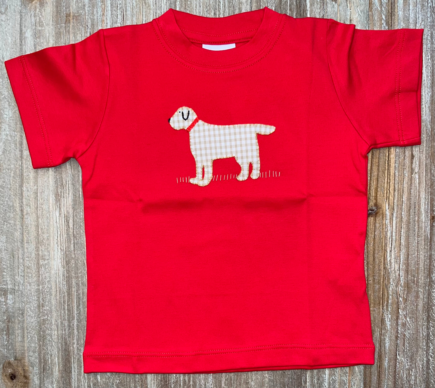 Squiggles Red “Winston” Boys Dog Tee