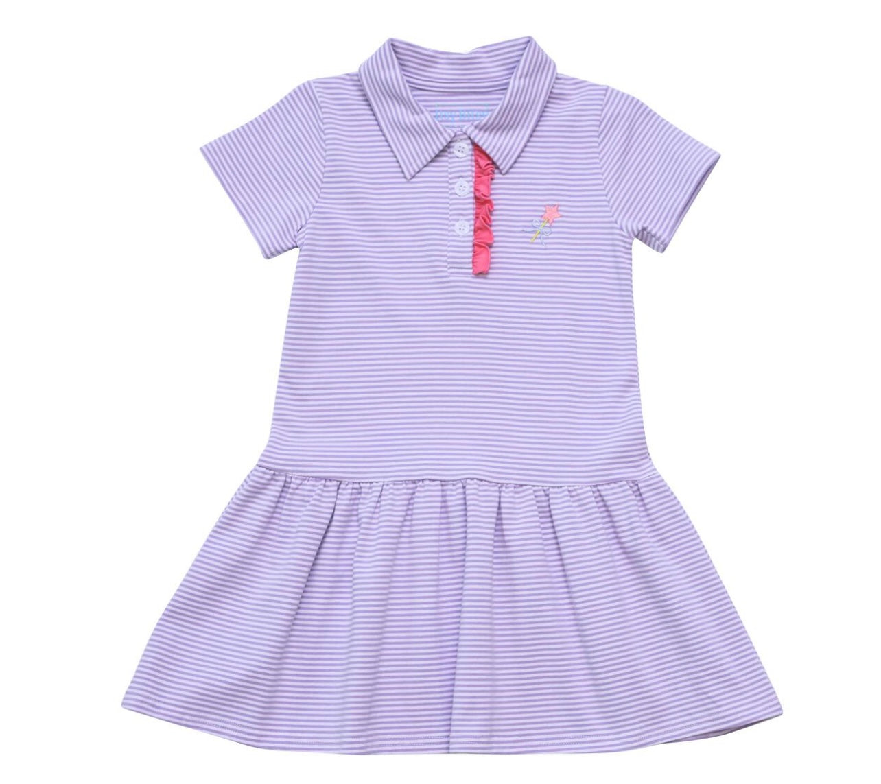 Magic Wand Girls Purple Polo Dress