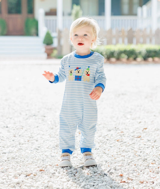 Puppy Party Boys Romper