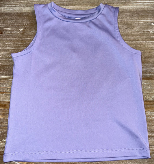 Lavender Girls Athletic Tank