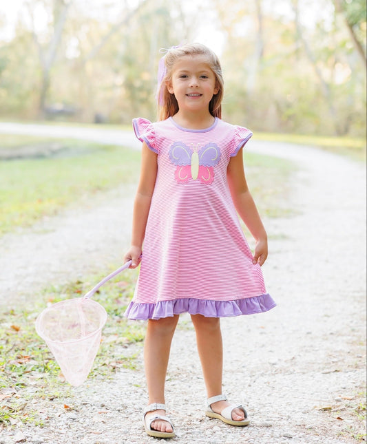 Butterfly Kisses Girls Flutter Dress