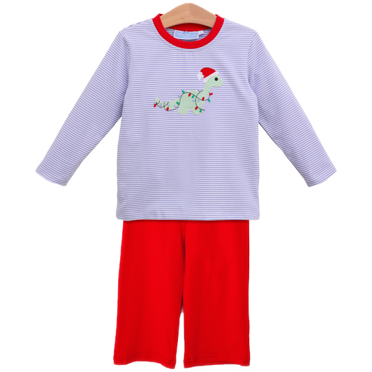 Christmas Dino Boys Pants Set