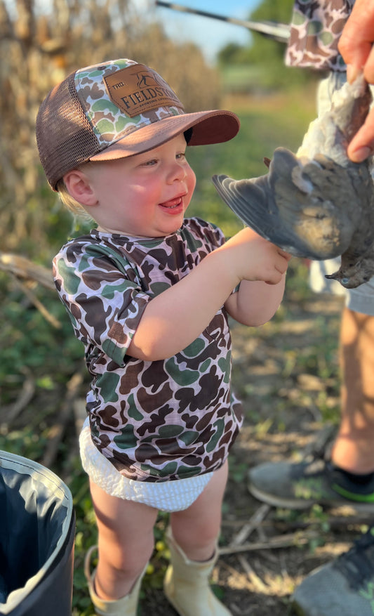 Camo Dry Fit Short Sleeve Boys Tee