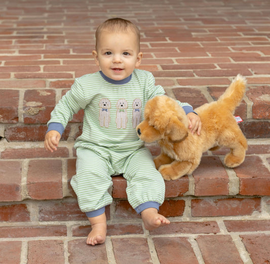 Dog Trio Boys Romper