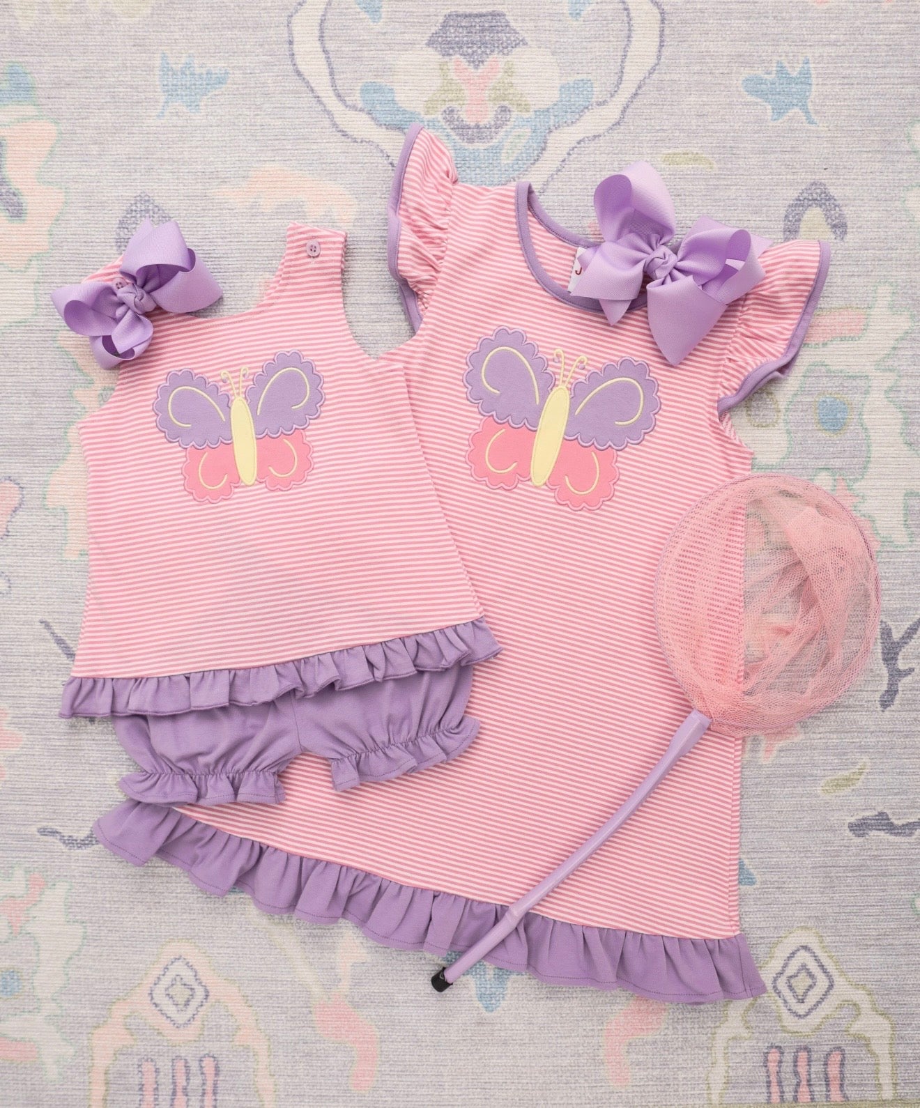 Butterfly Kisses Girls Swing Back Bloomer Set
