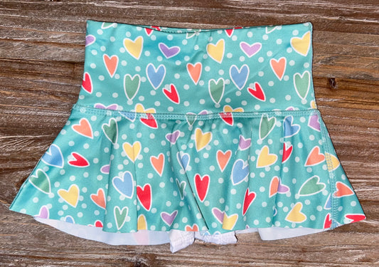 Honesty Hearts Athletic Girls Skirt