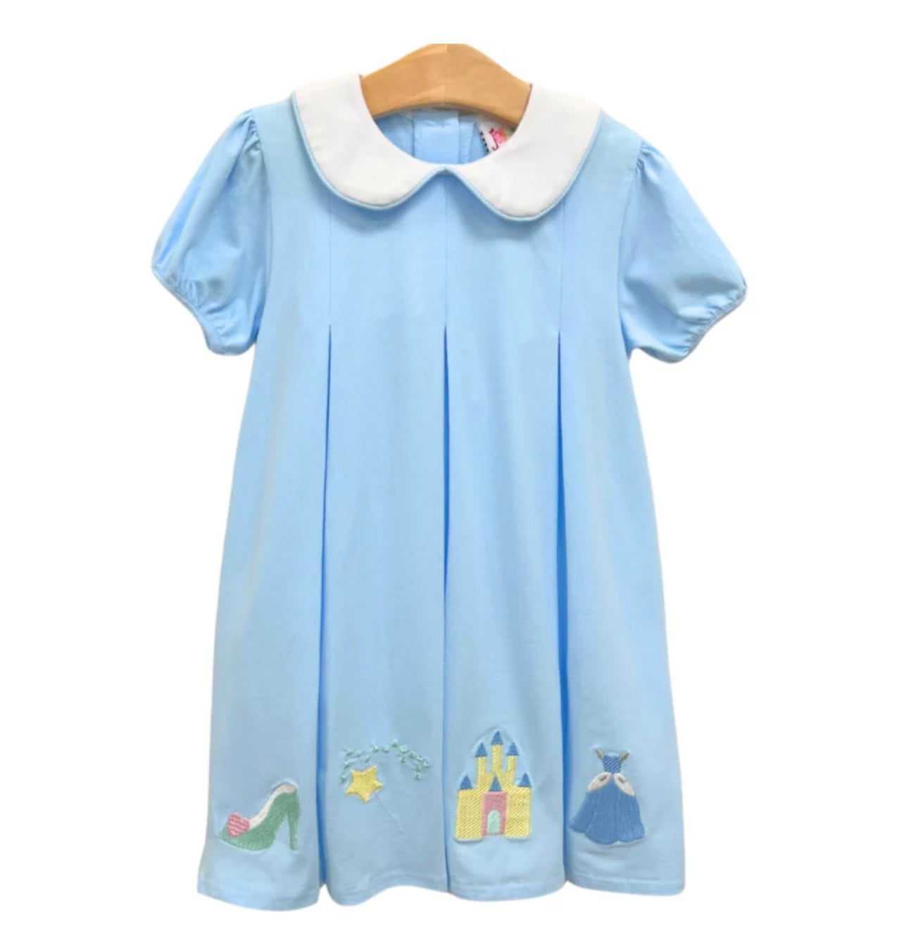 Princess Blue Girls Pleat Dress