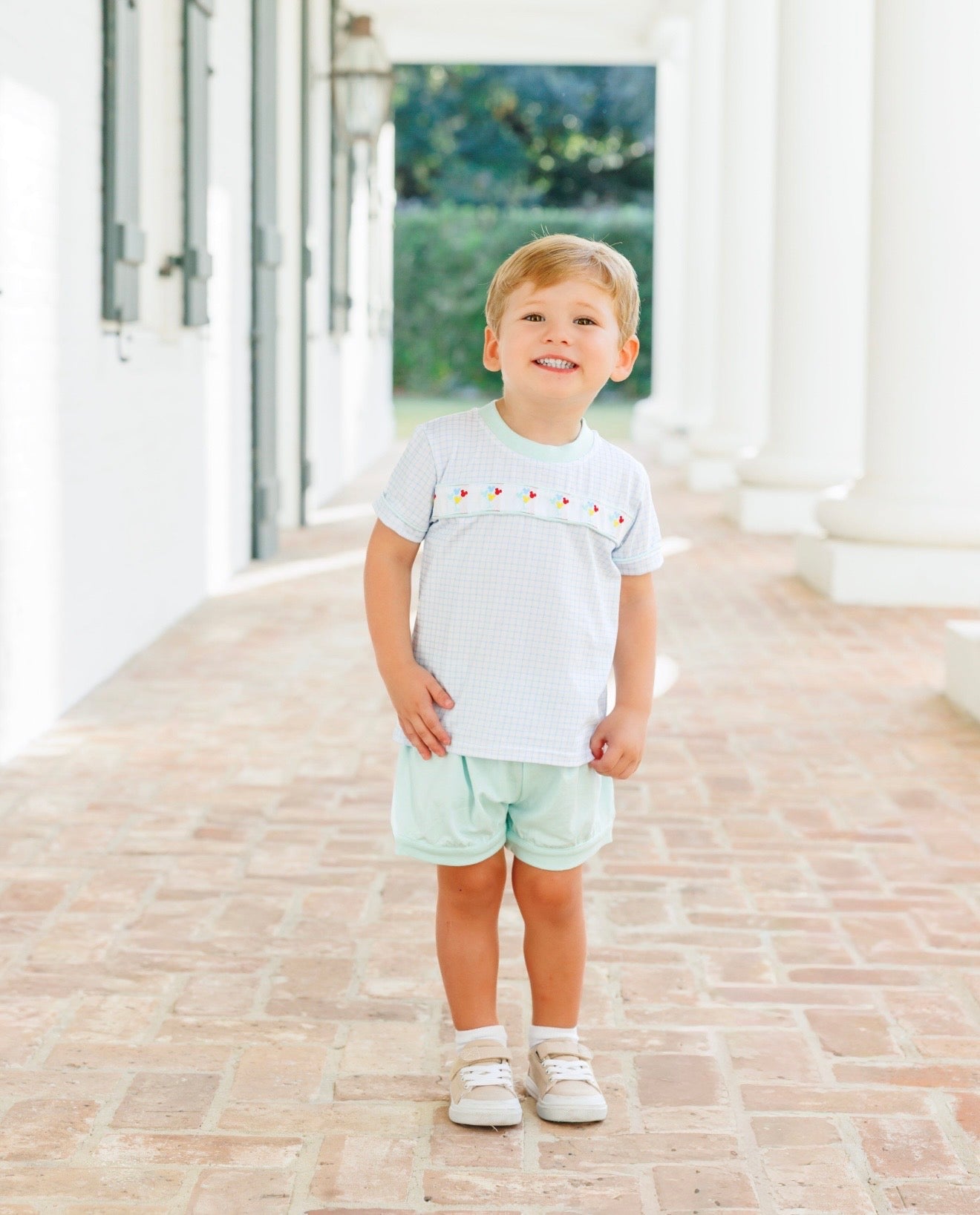 Magical Balloons Boys Banded Short Set