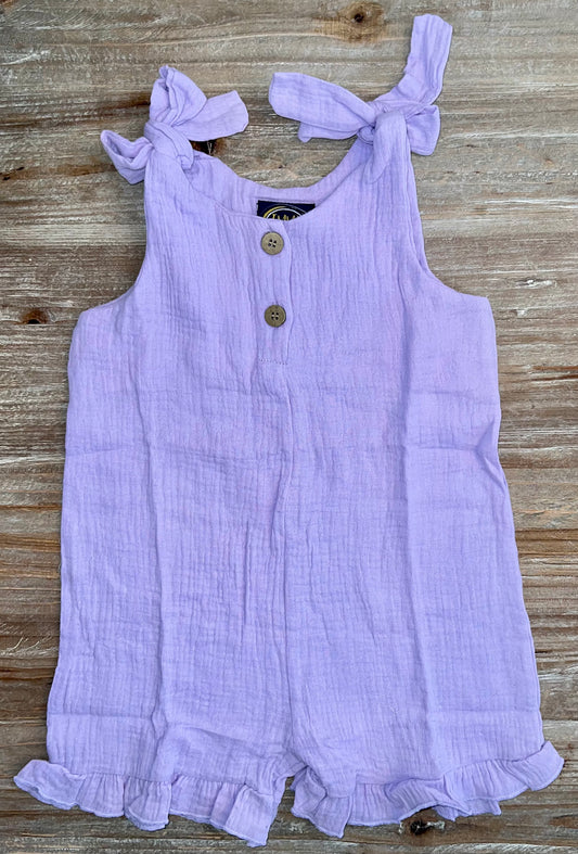 Reese Tie Lilac Girls Romper