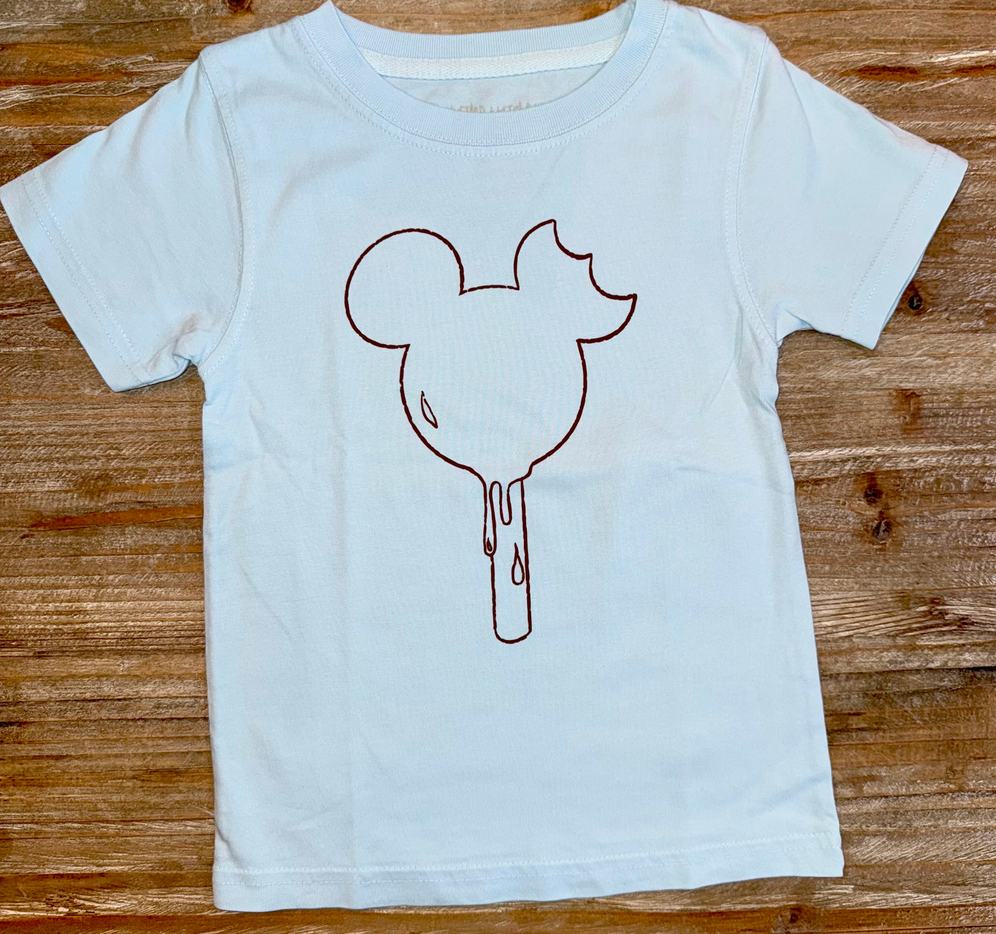 Light Blue Mickey Ear Ice Cream Boys Tee