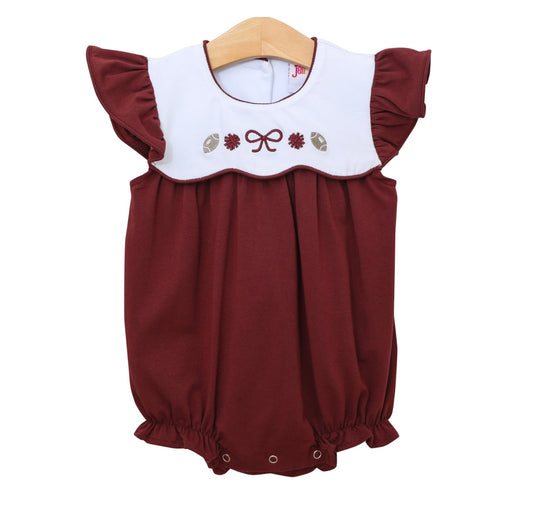 Team Spirit Scallop Maroon Girls Bubble