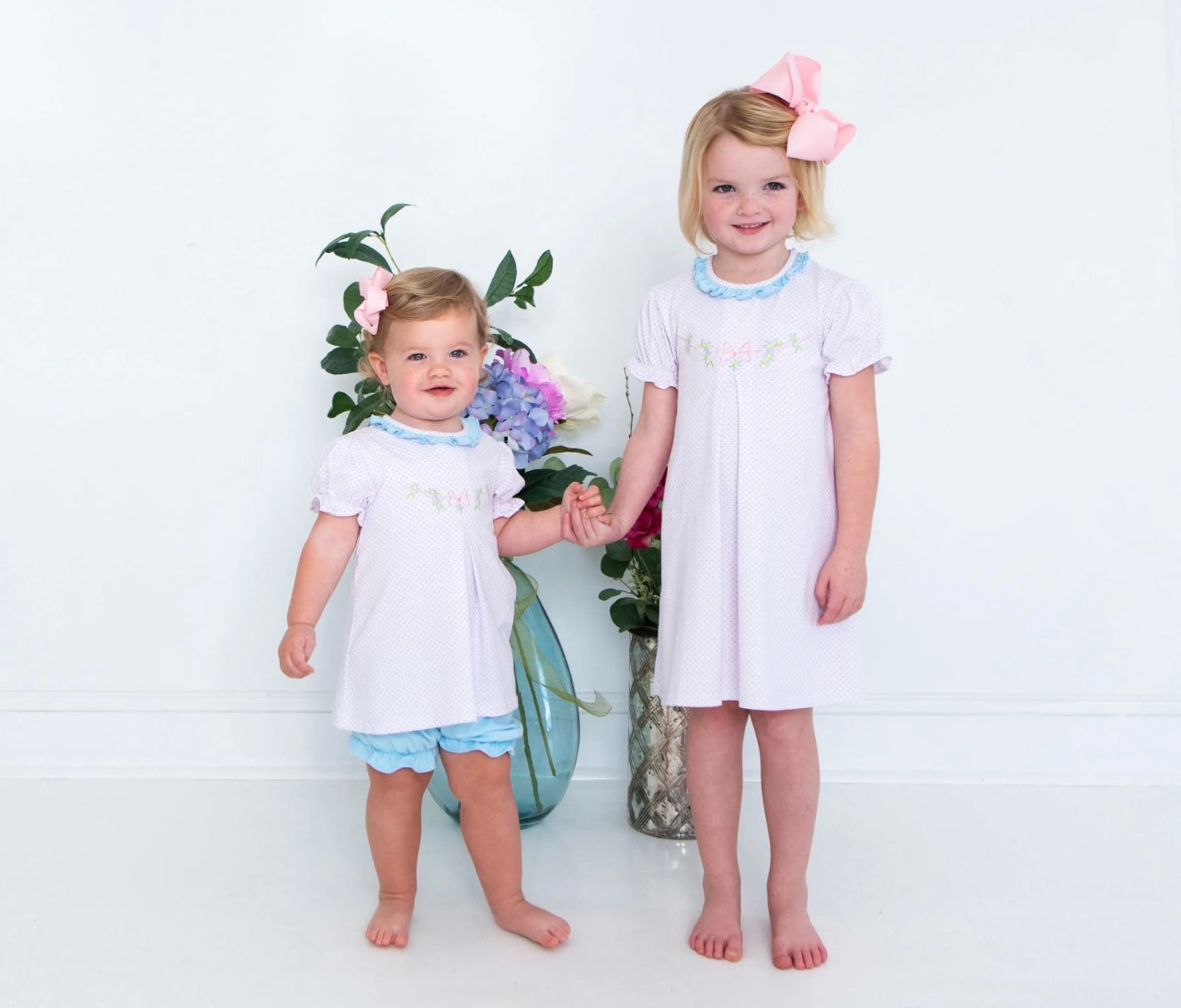 Flower Embroidery Girls Dress