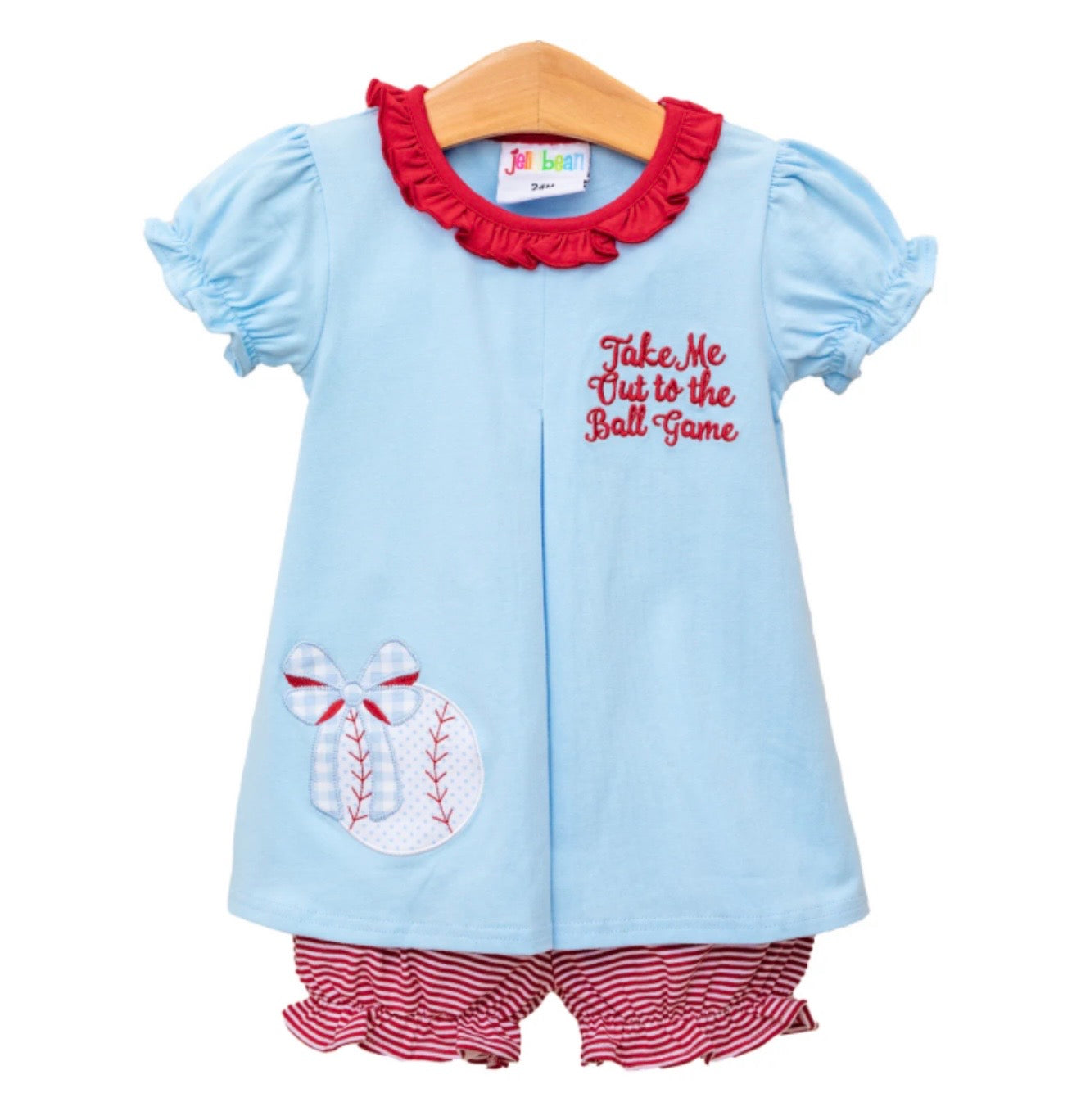 Take Me Out To The Ball Game/Baseball Girls Pleat Bloomer Set